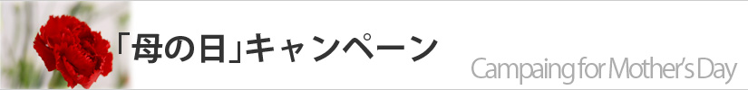 「母の日」キャンペーン